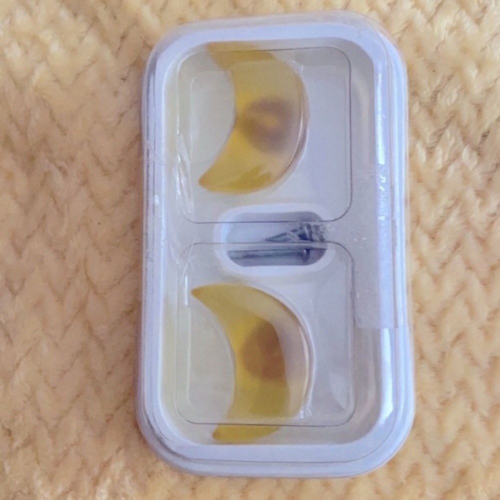 Yellow Half Moon knobs for nursery set of two